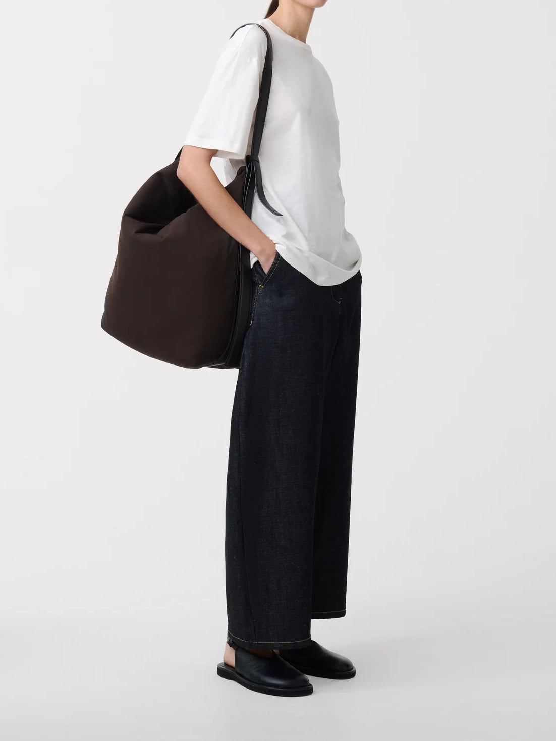 Studio Nicolson Rond T-Shirt Organic Cotton Parchment