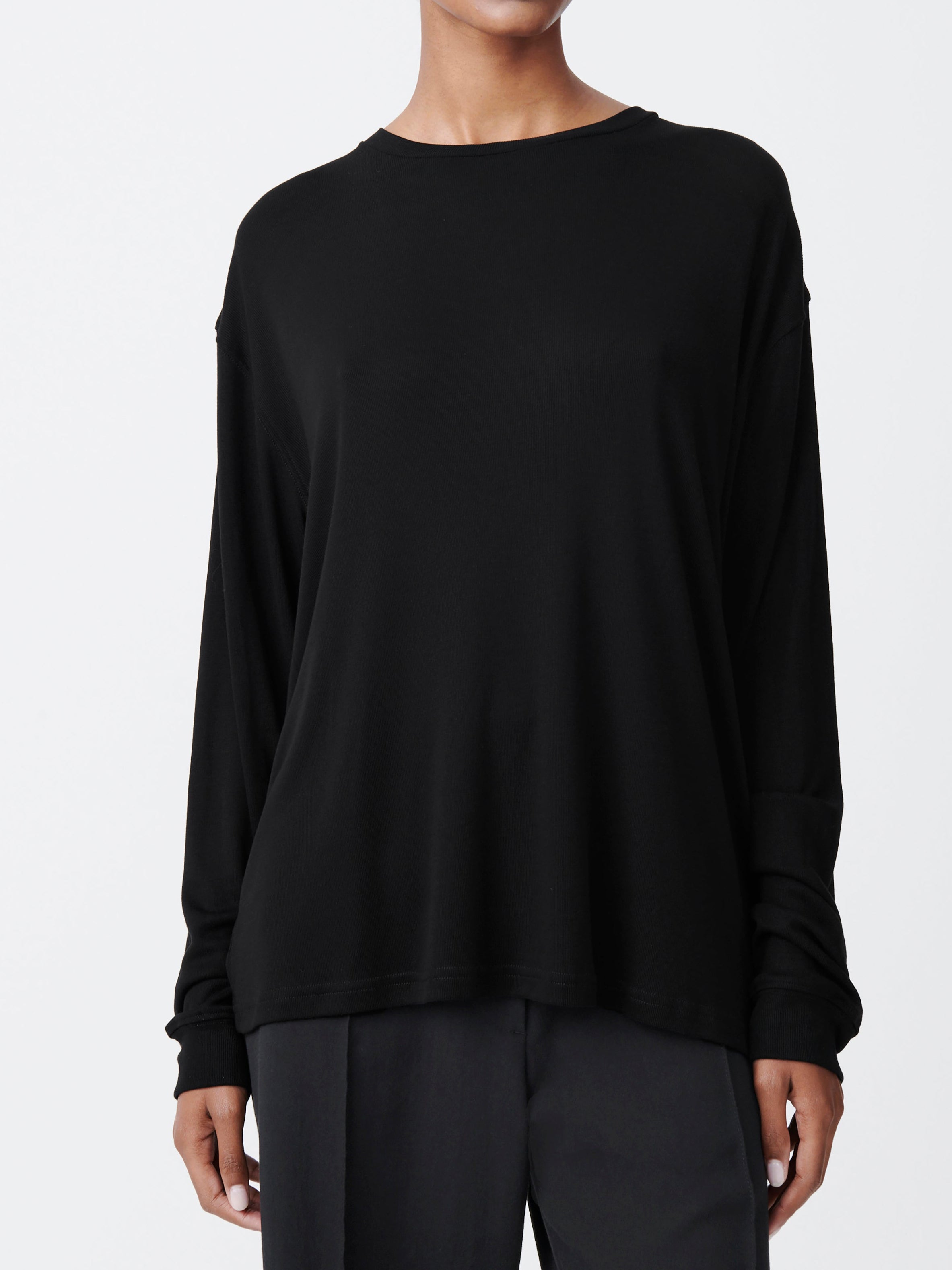 Studio Nicolson Simmons Lyocell T-Shirt Black