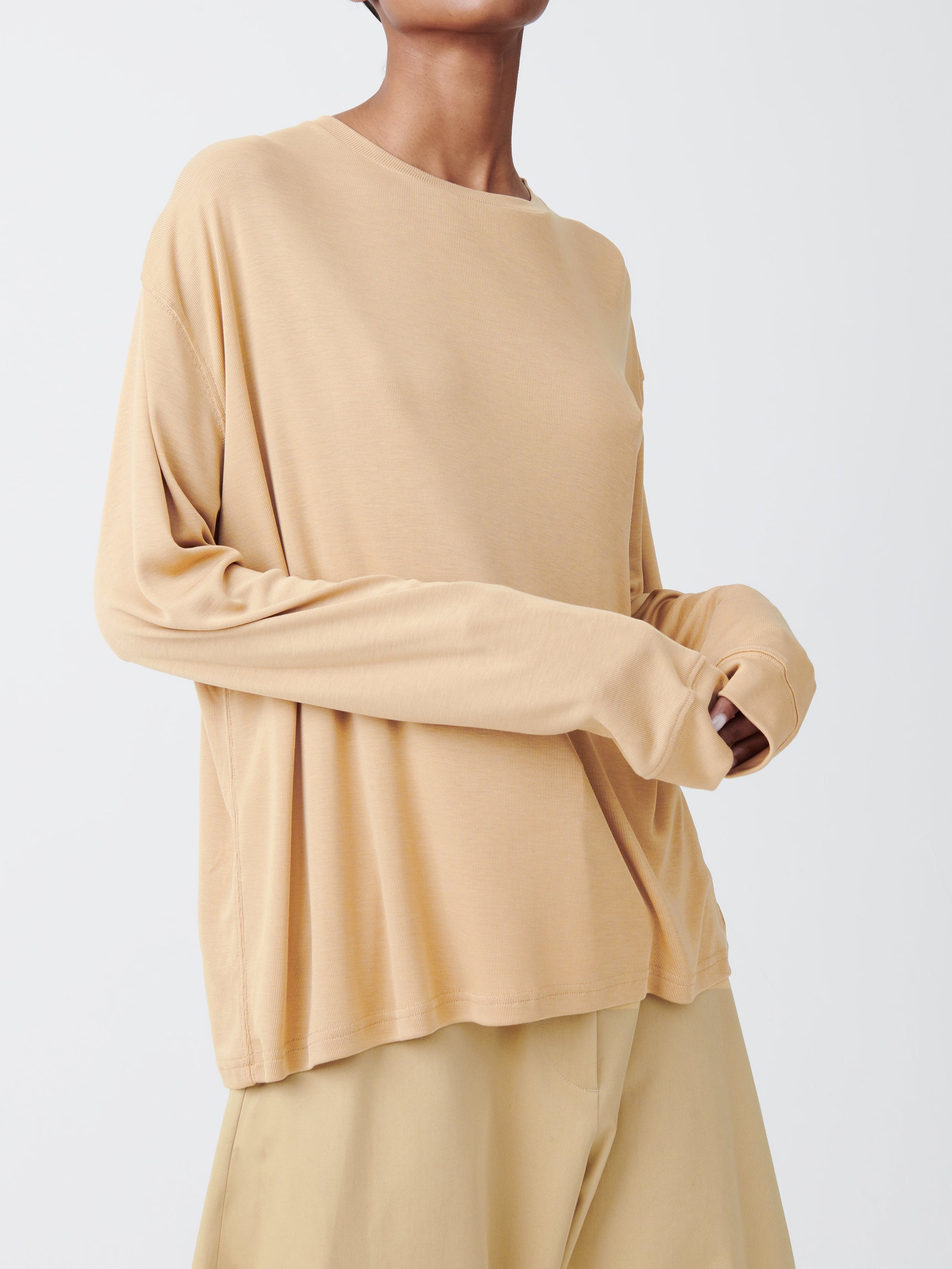 Studio Nicolson Simmons Lyocell T-Shirt Sand
