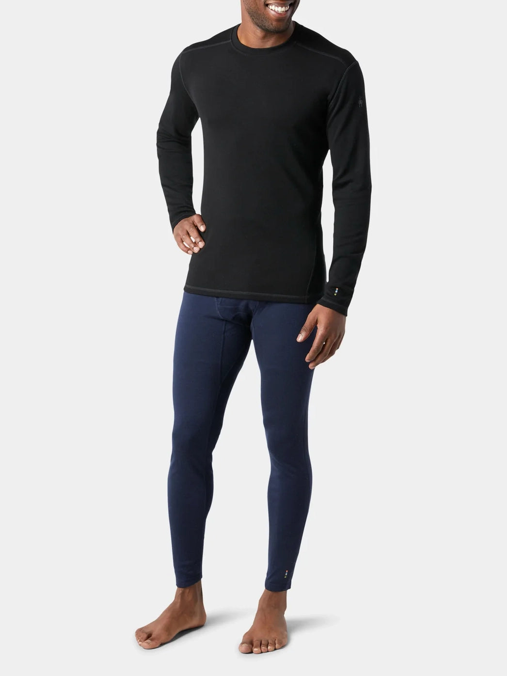 Smartwool Men's Classic Thermal Merino Base Layer Crew Black