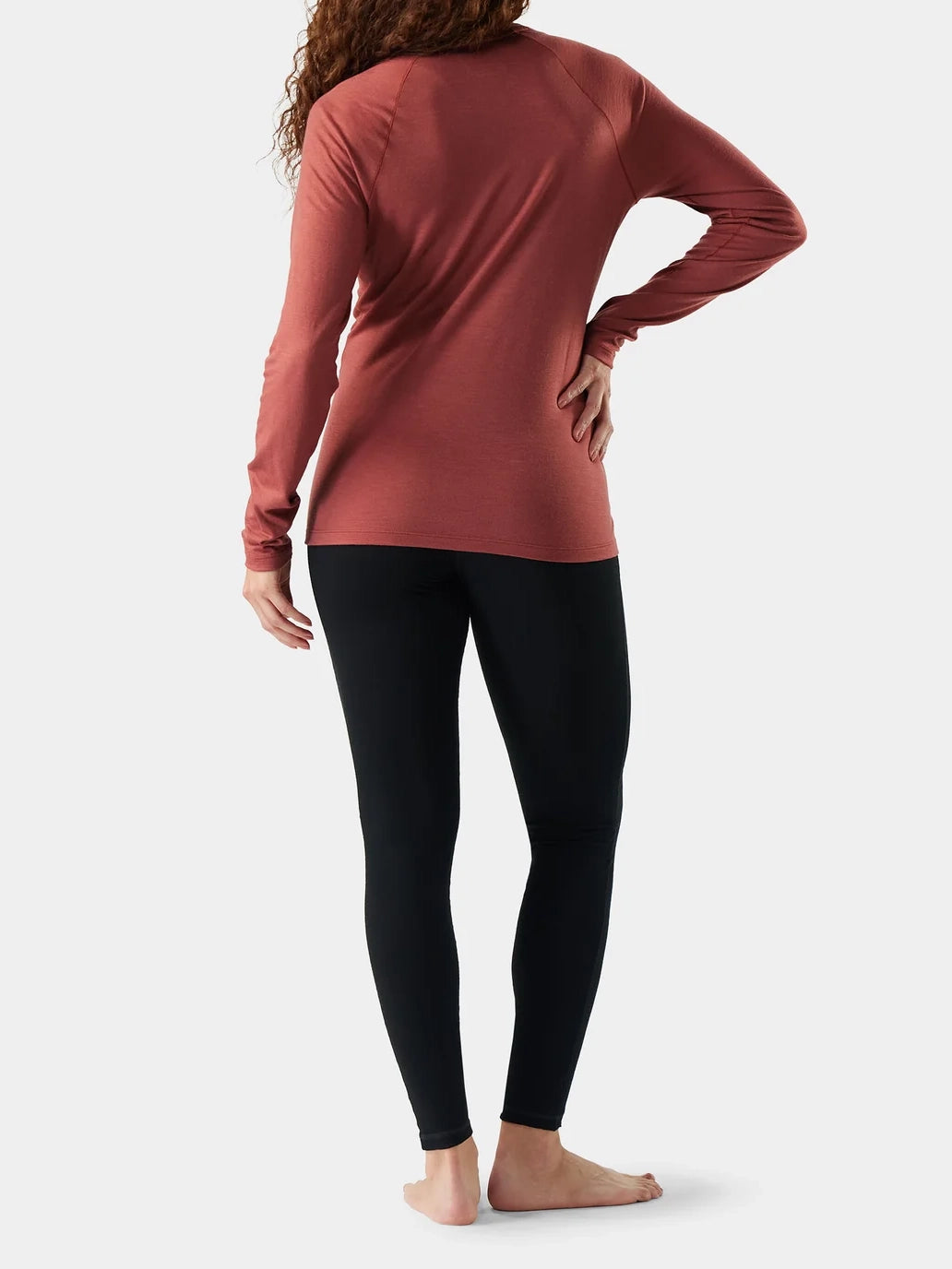 Smartwool Women's Classic All-Season Merino Base Layer Crew Burnt Sienna