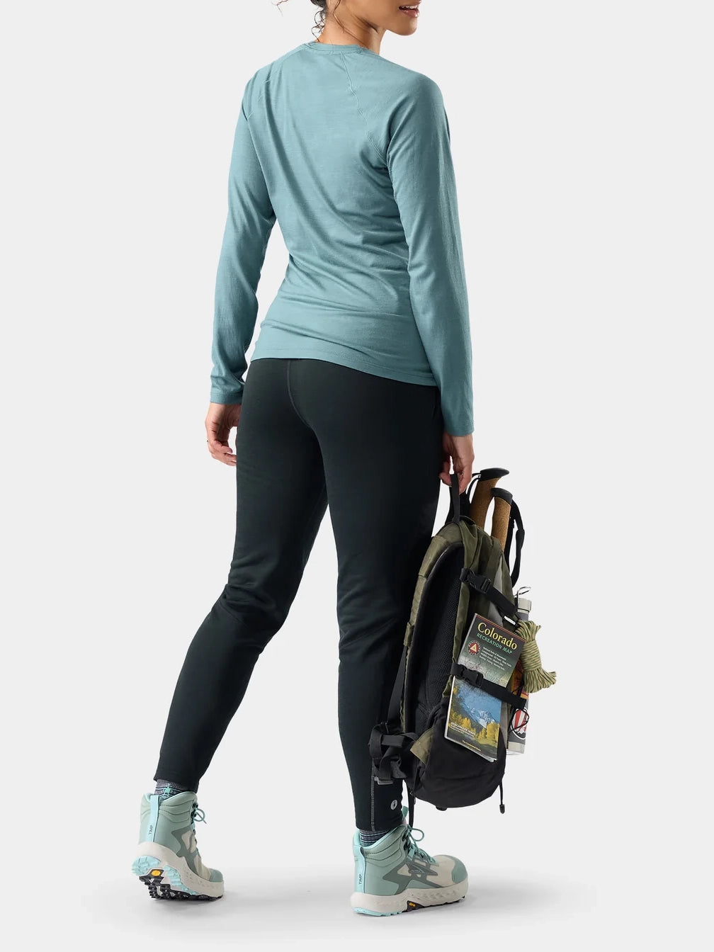 Smartwool Women's Classic All-Season Merino Base Layer Crew Dusty Teal