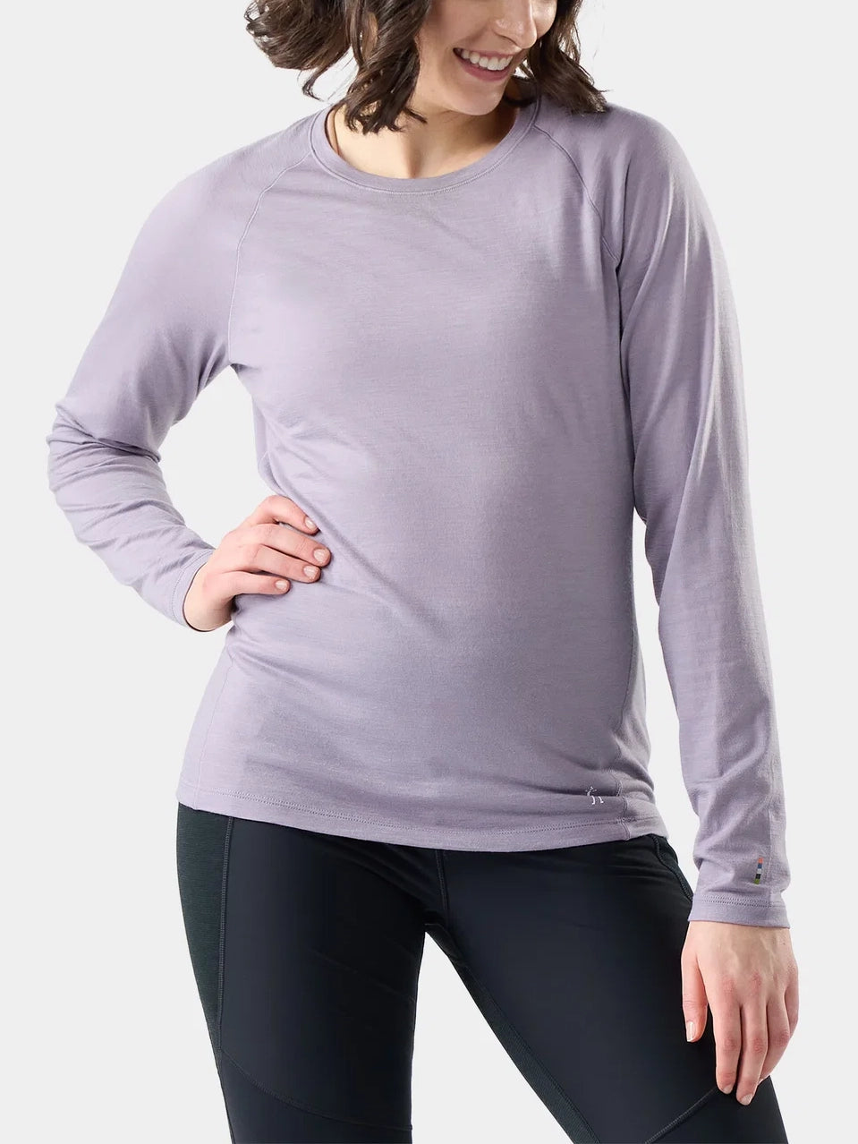 Smartwool Women's Classic All-Season Merino Base Layer Crew Purple Storm