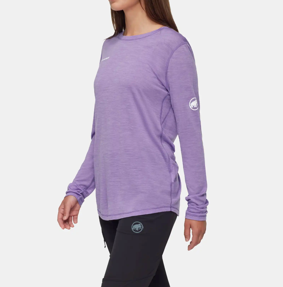 Mammut Tree Wool FL Longsleeve Women Lavandin Melange
