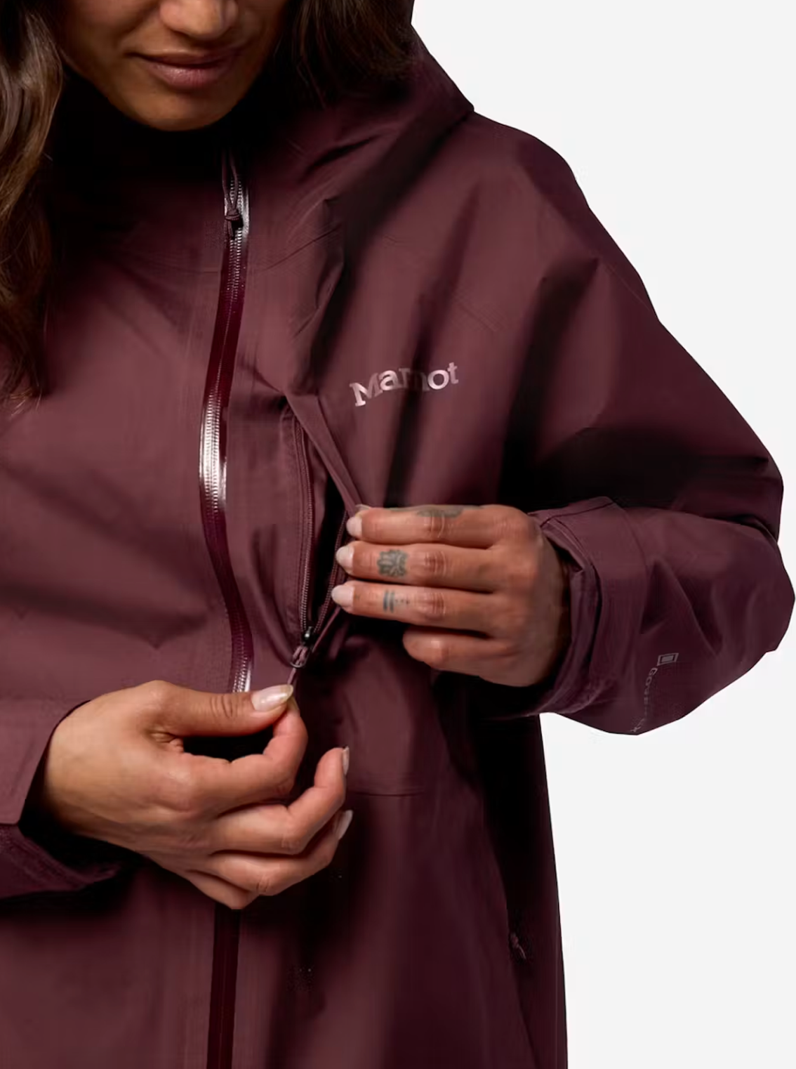 Marmot Women's Waypoint GORE-TEX® Rain Jacket Black Plum