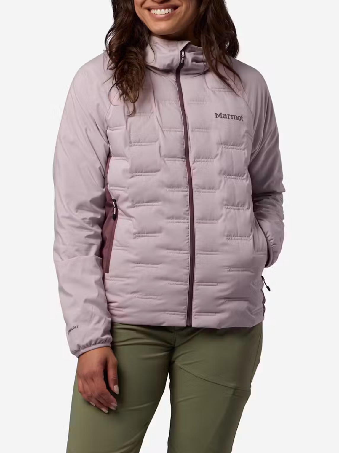 Marmot Women’s WarmCube® Active Aerothermal Hoody Dust/Sugar Plum