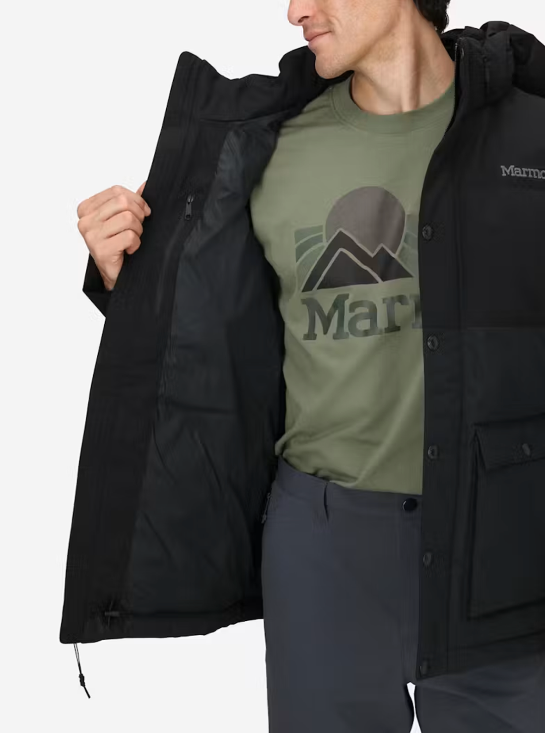 Marmot Men's Fordham Down Waterproof Jacket Black