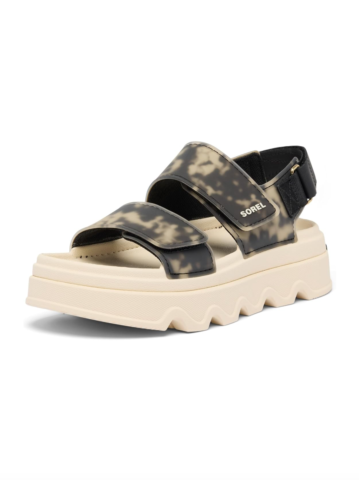 Sorel Women's Kinetic™ Sunchase Ankle Strap Sandal Black Chalk