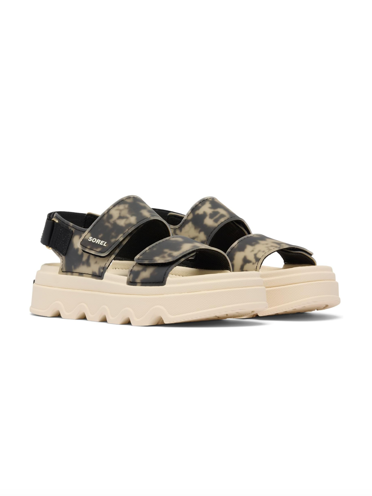 Sorel Women's Kinetic™ Sunchase Ankle Strap Sandal Black Chalk