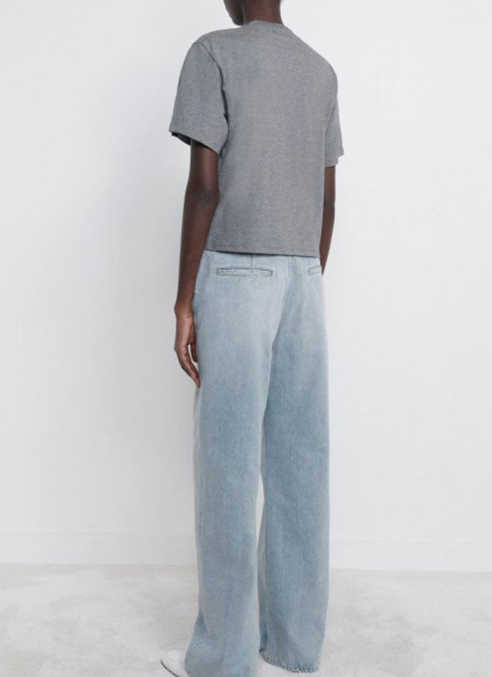 Loulou Studio Telanto Organic Pima T-Shirt Grey Melange