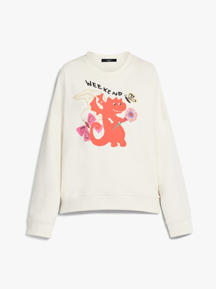 Max Mara Weekend Nativa Printed Organic Cotton Sweatshirt
