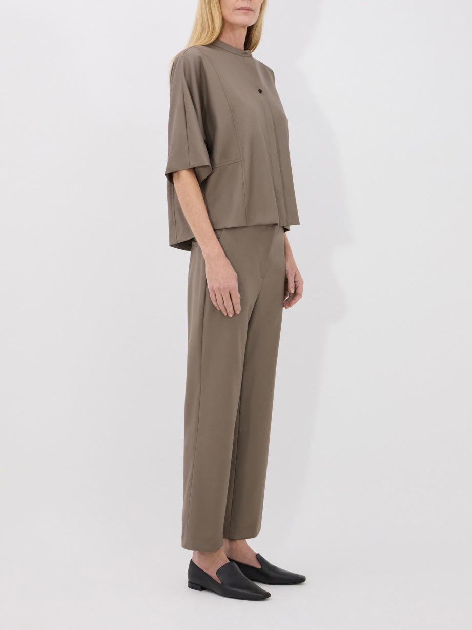 Loulou Studio Sofe Virgin Wool Trousers Kakhi