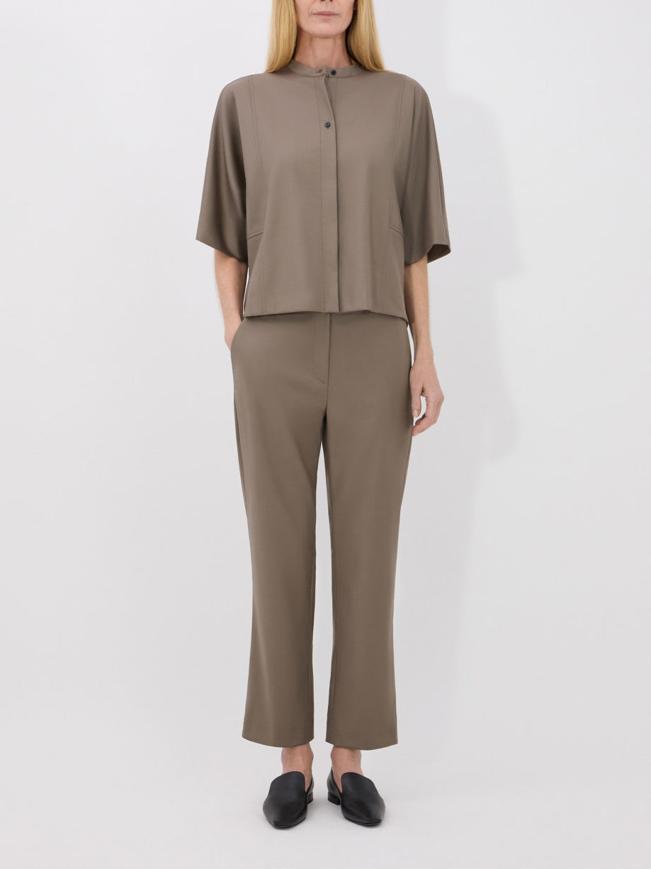 Loulou Studio Sofe Virgin Wool Trousers Kakhi