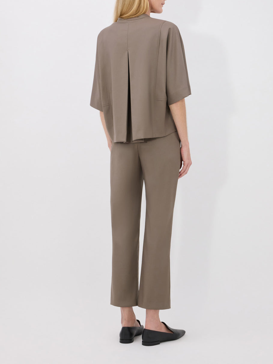 Loulou Studio Sofe Virgin Wool Trousers Kakhi