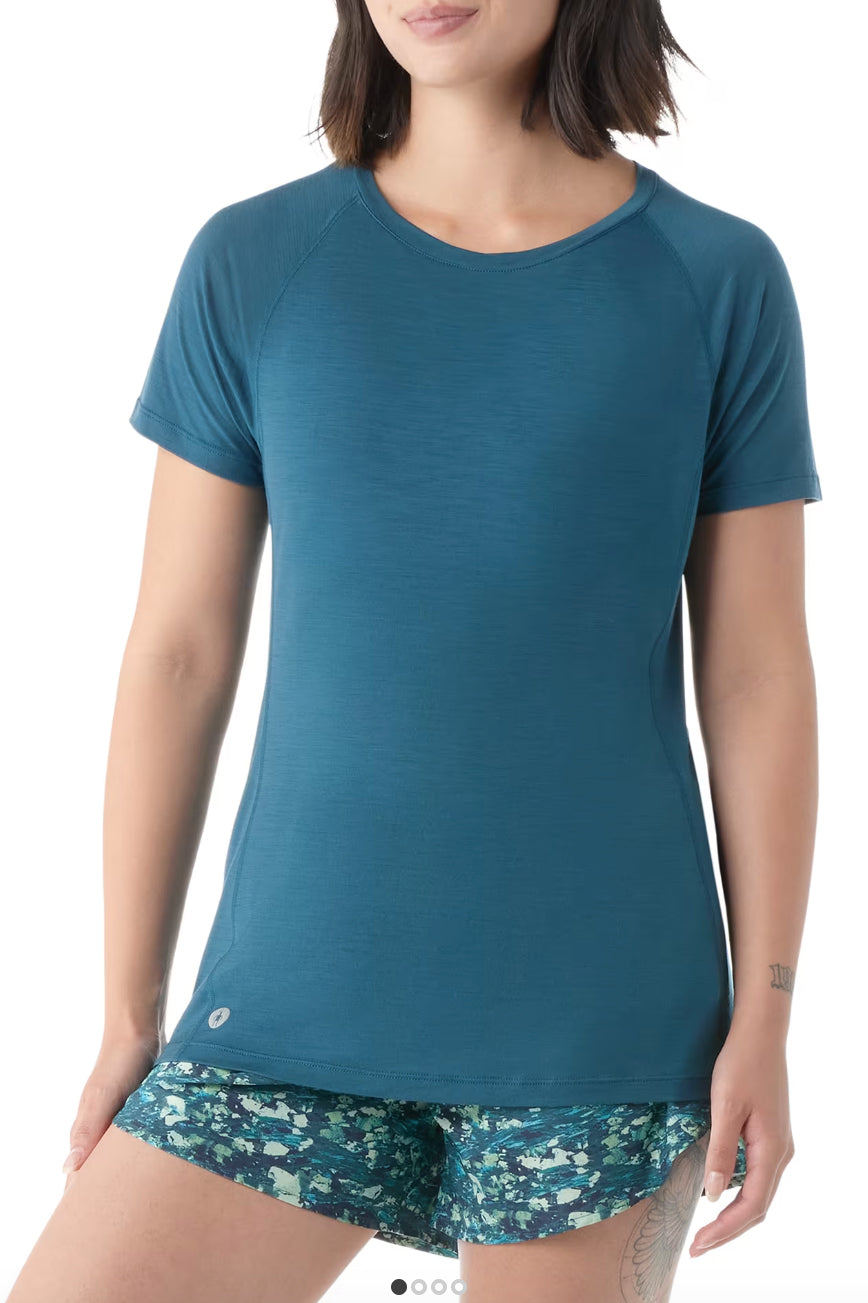 Smartwool Women's Active Ultralite Short Sleeve Twilight Blue