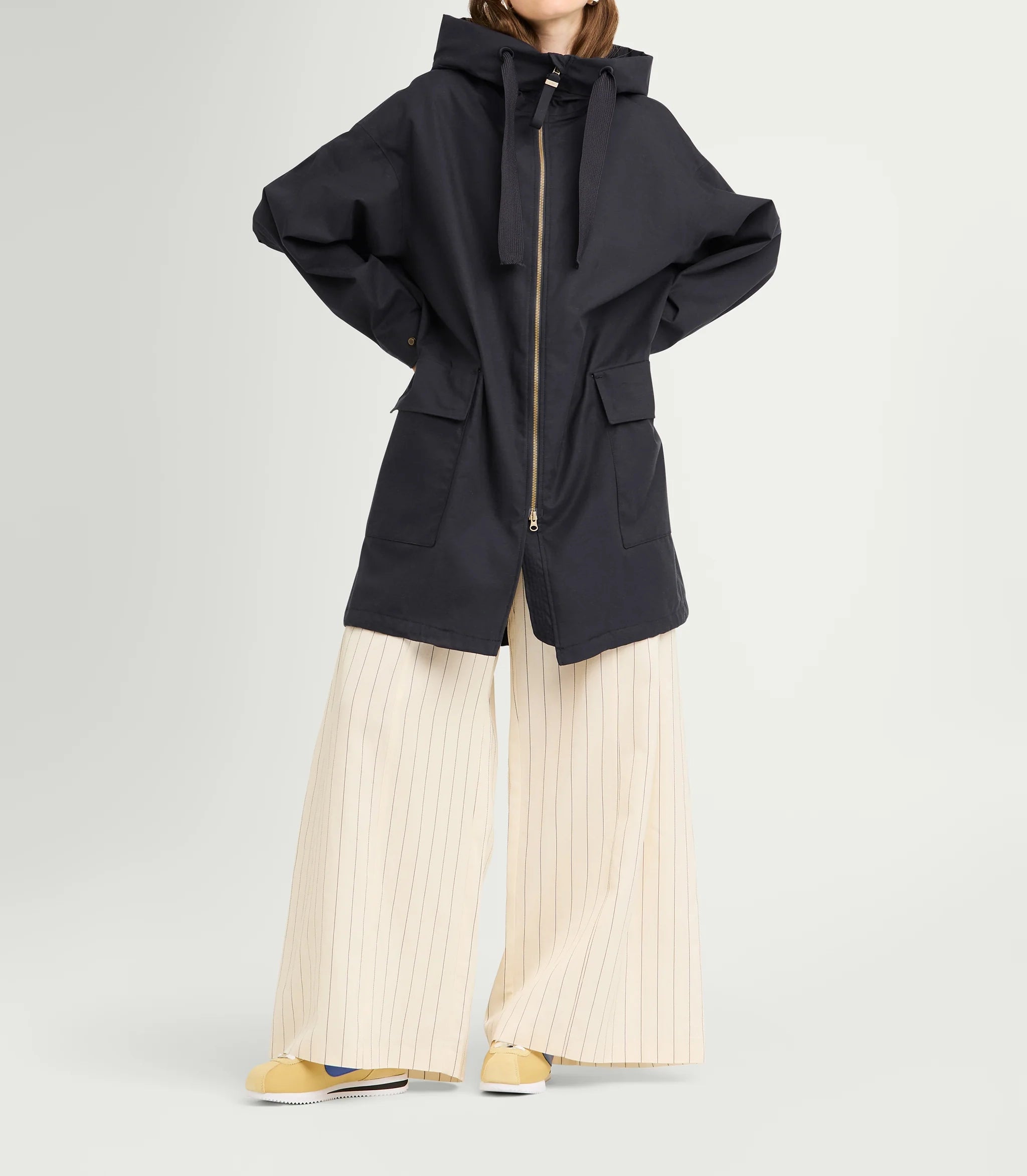G-Lab Una Coat Soft Canvas Dark Navy