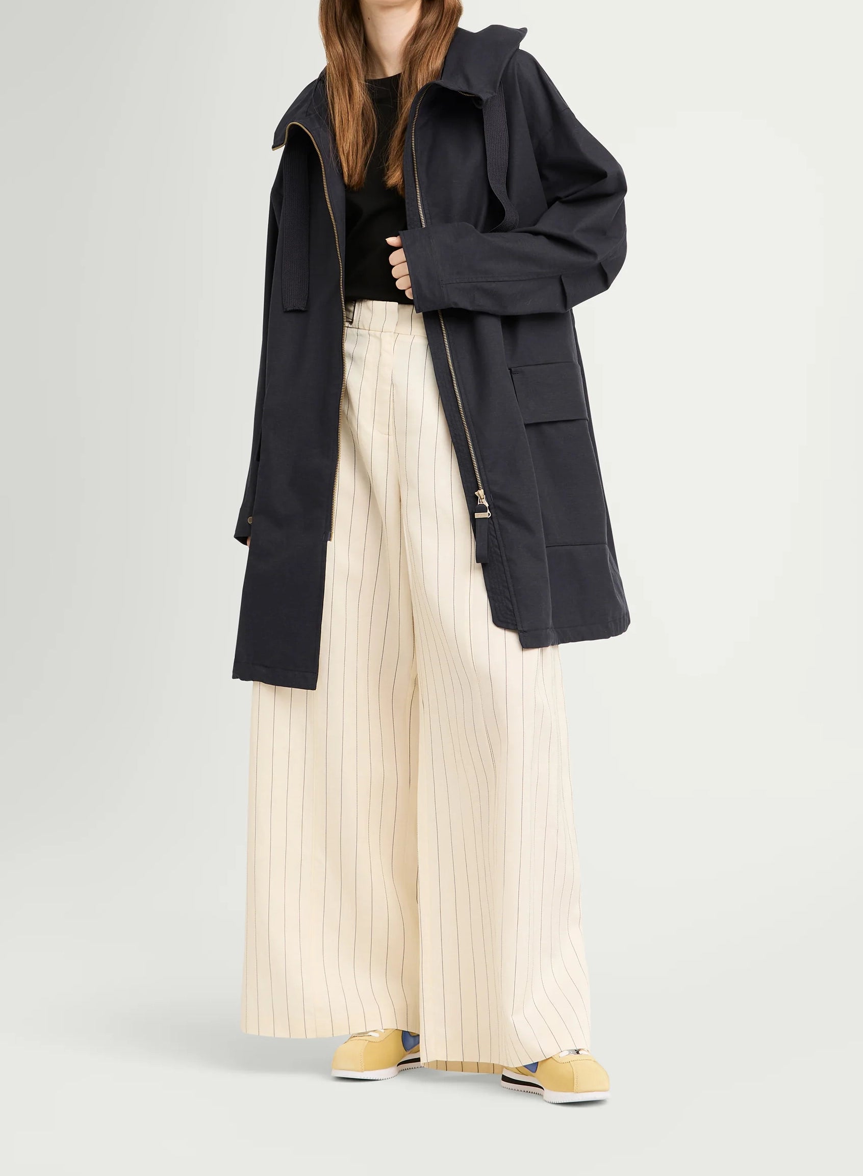 G-Lab Una Coat Soft Canvas Dark Navy