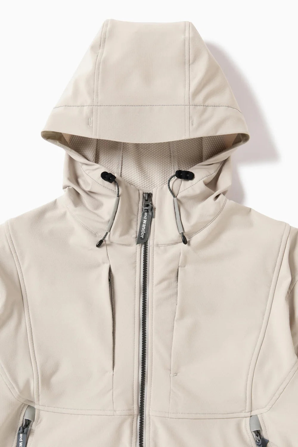 And Wander Light Stretch Shell Jacket Grey