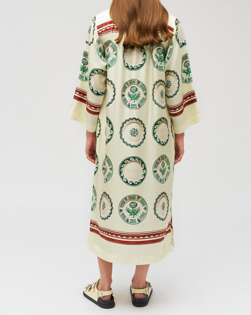 Oroton Alfresco Print Column Dress