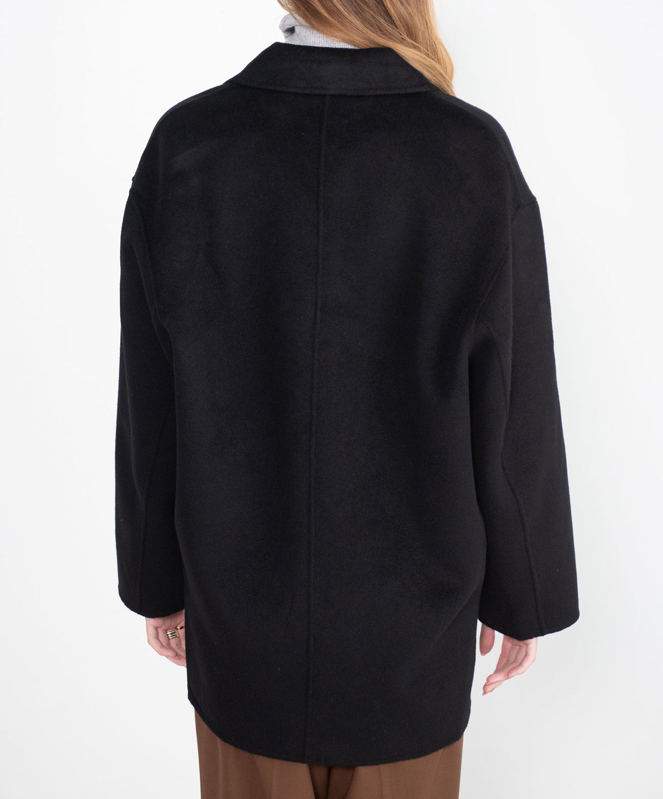 Loulou de Saison Lina Wool-Cashmere Blazer Black