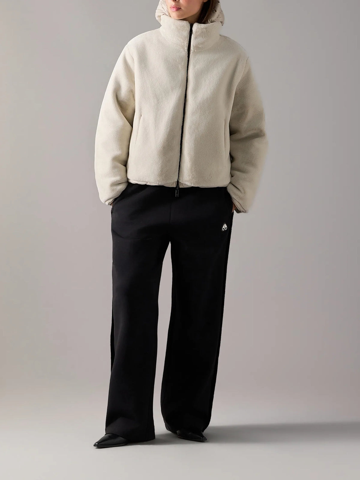 Moose Knuckles W Queens Reversible Down Puffer Alabaster