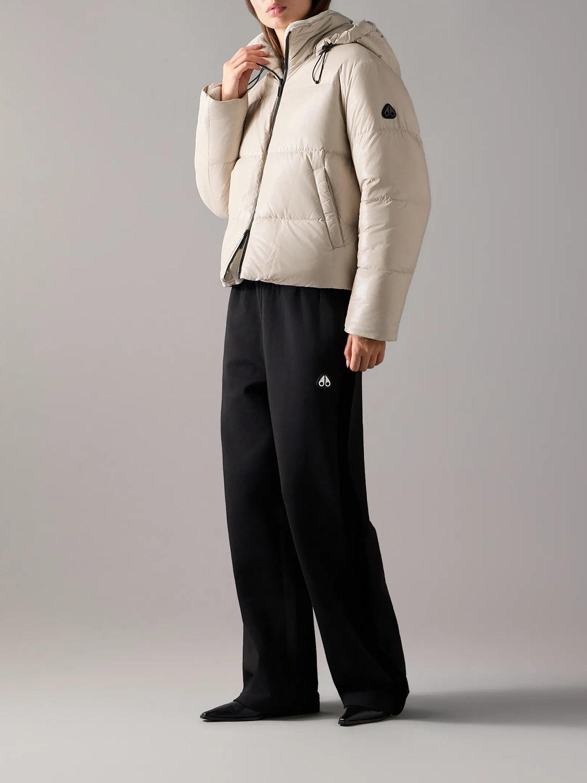 Moose Knuckles W Queens Reversible Down Puffer Alabaster