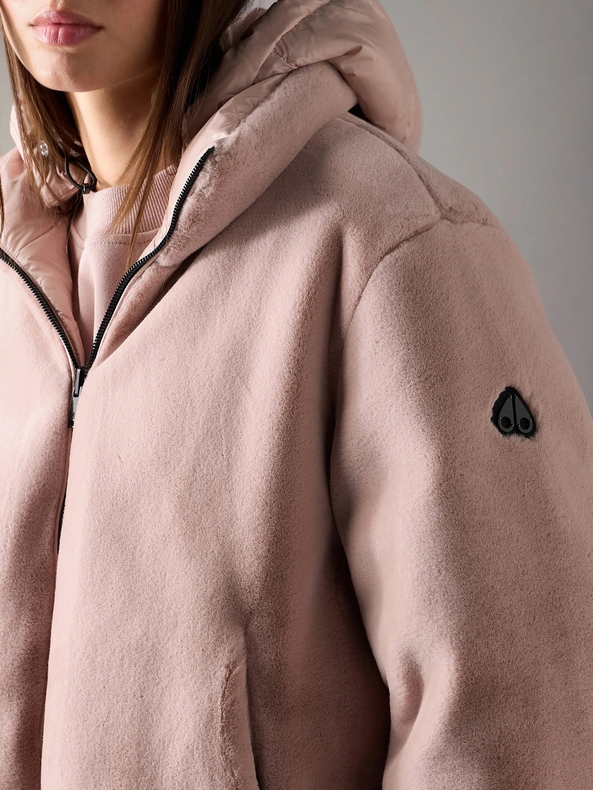 Moose Knuckles W Queens Reversible Down Puffer Rosewood