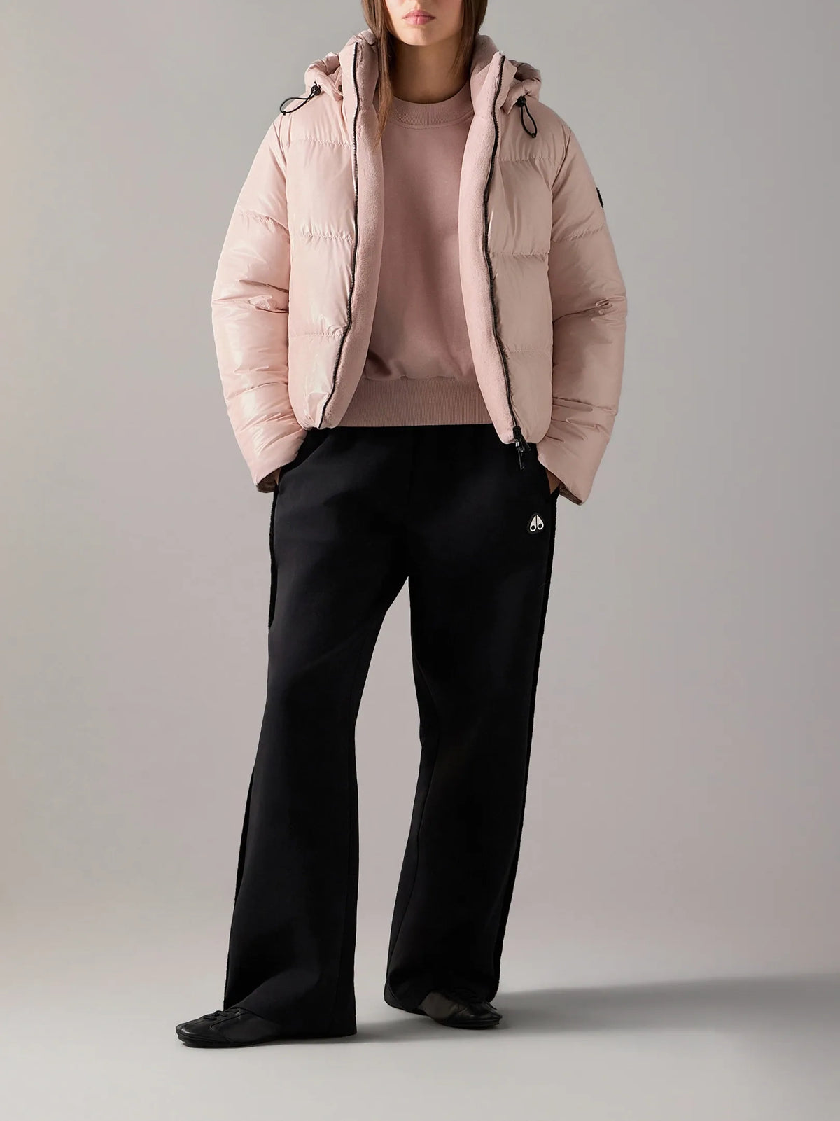 Moose Knuckles W Queens Reversible Down Puffer Rosewood