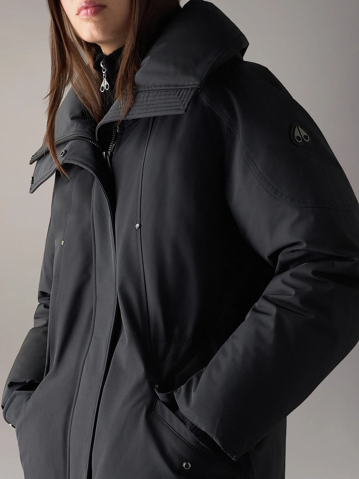 Moose Knuckles W West-ed 3Q Down Jacket Black
