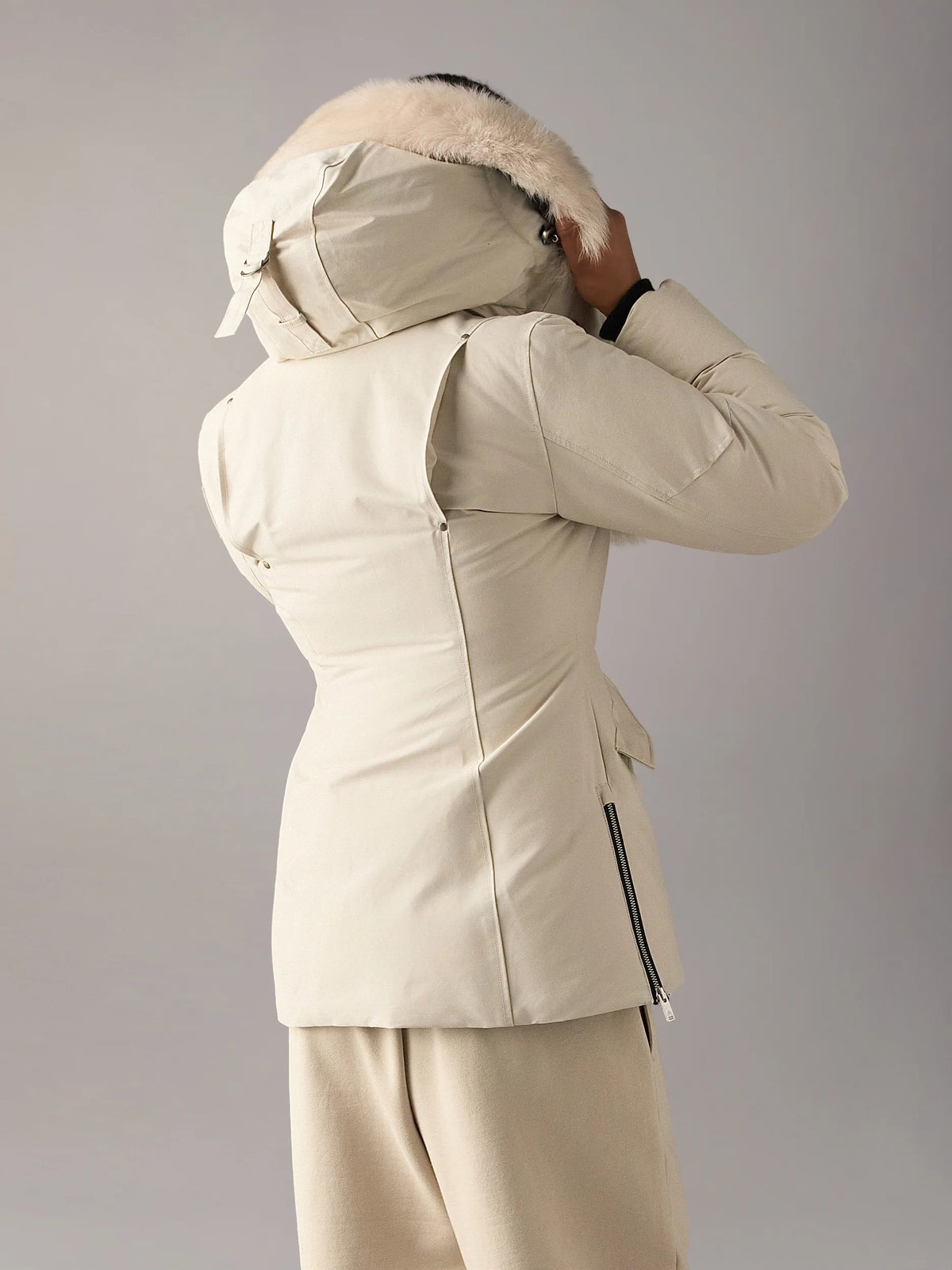 Moose Knuckles W Original 3Q Down Jacket Alabaster Alabaster
