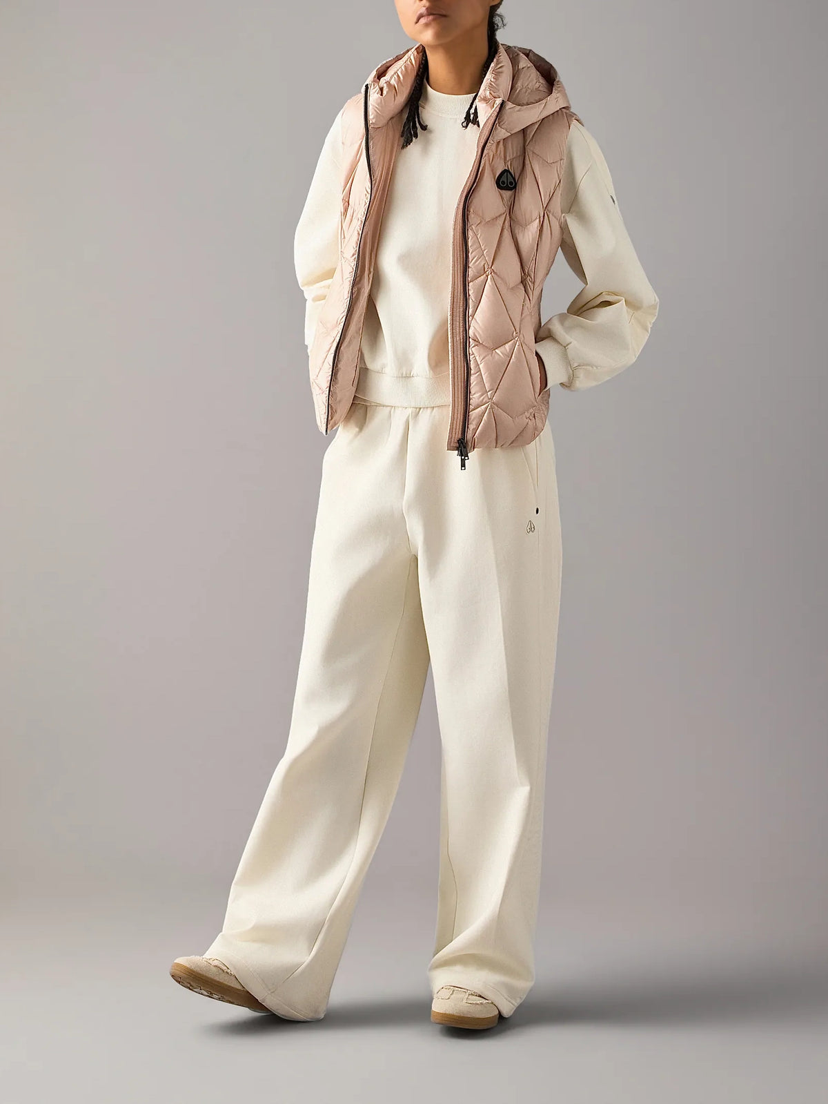 Moose Knuckles Iceberg Quilt Down Vest Rosewood