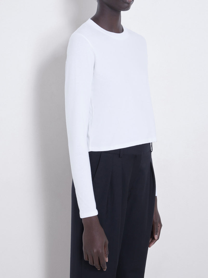 Loulou de Saison Masal Organic cotton Long-sleeve T-shirt White