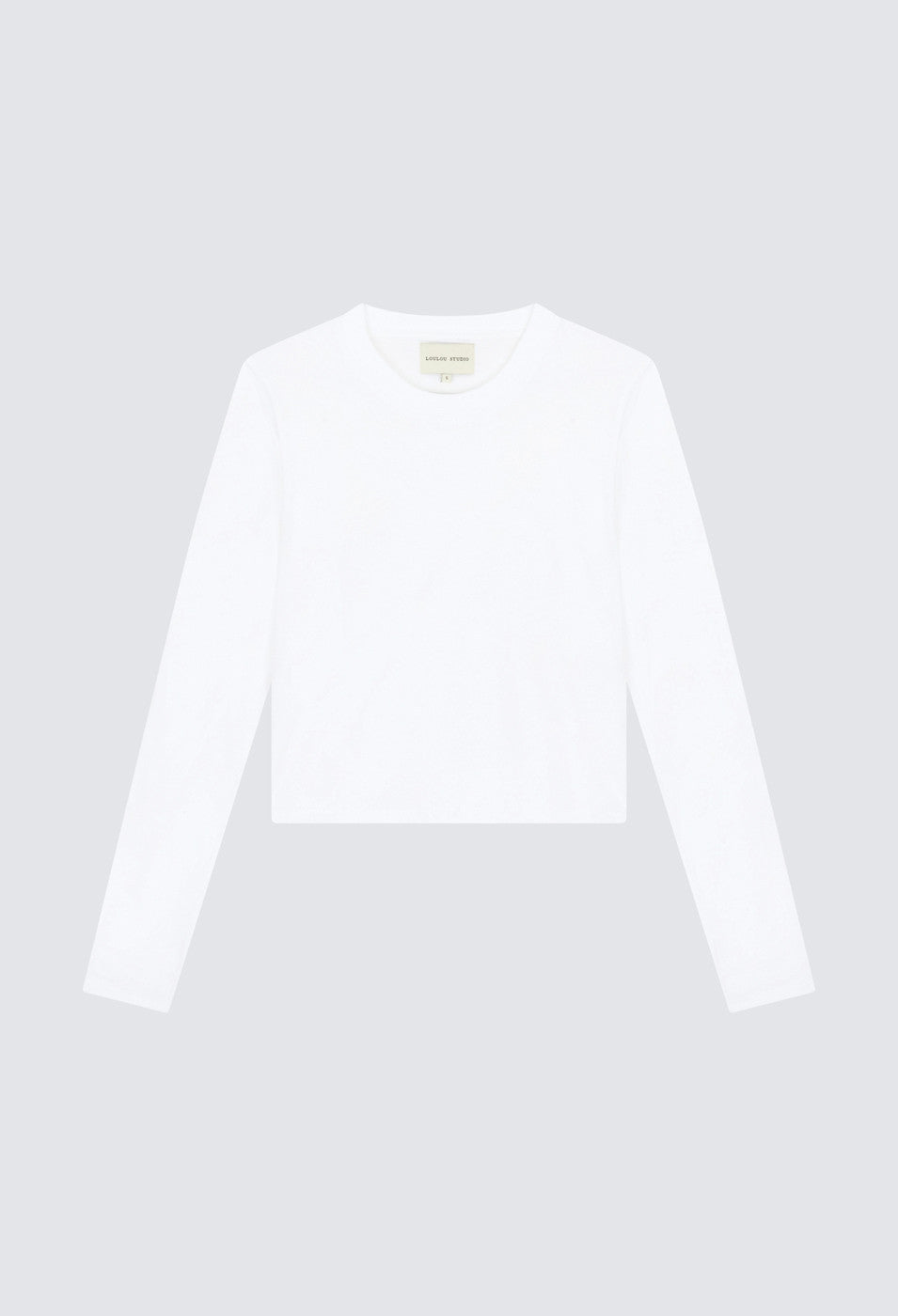 Loulou de Saison Masal Organic cotton Long-sleeve T-shirt White