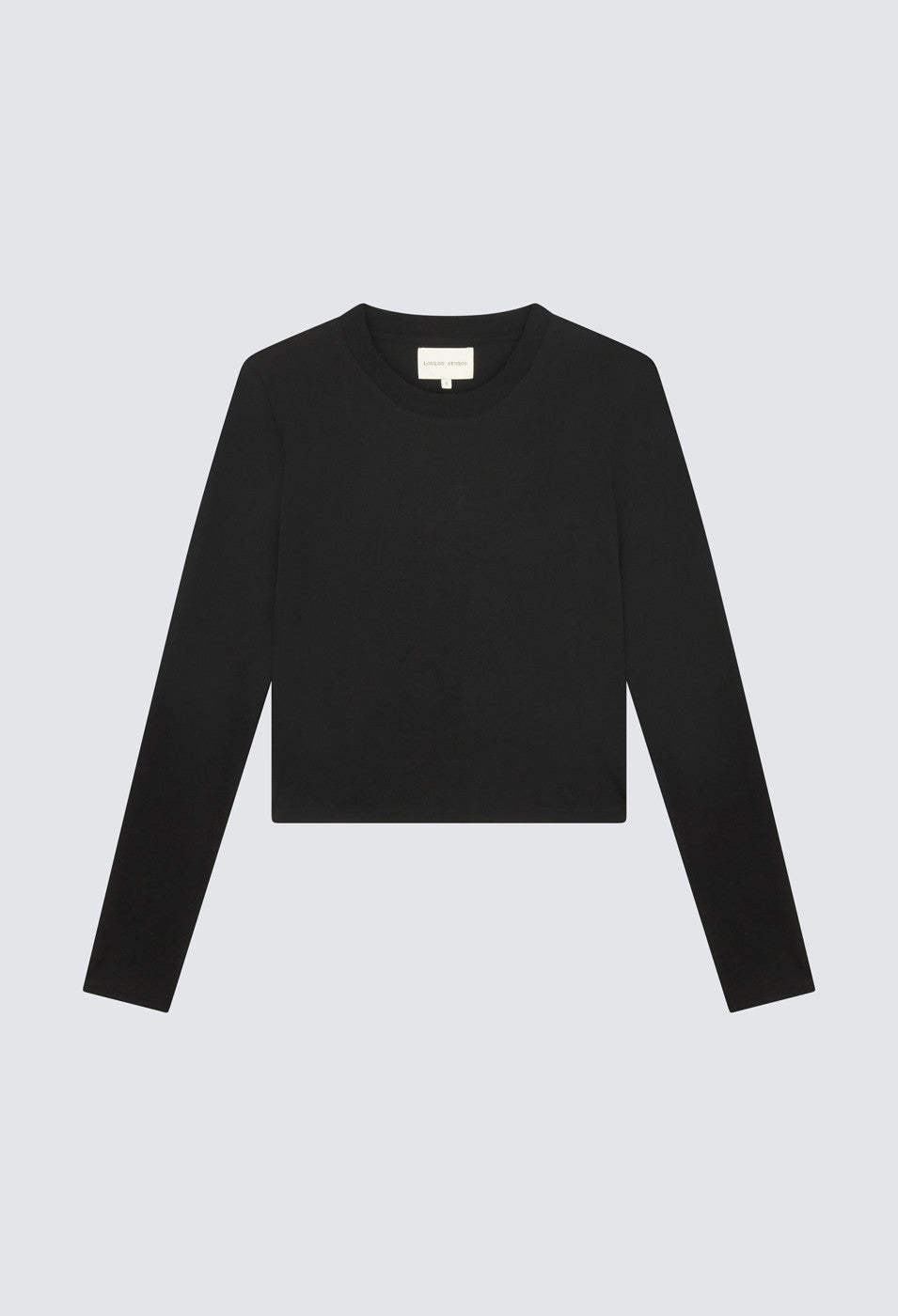Loulou de Saison Masal Organic cotton Long-sleeve T-shirt Black