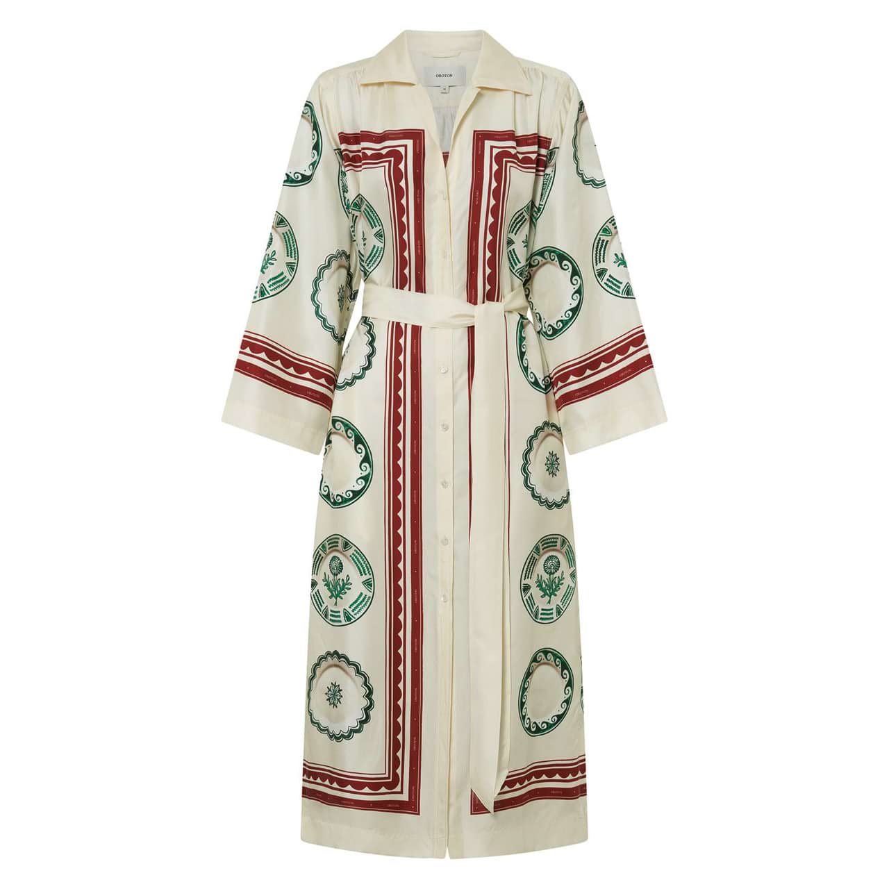 Oroton Alfresco Print Column Dress