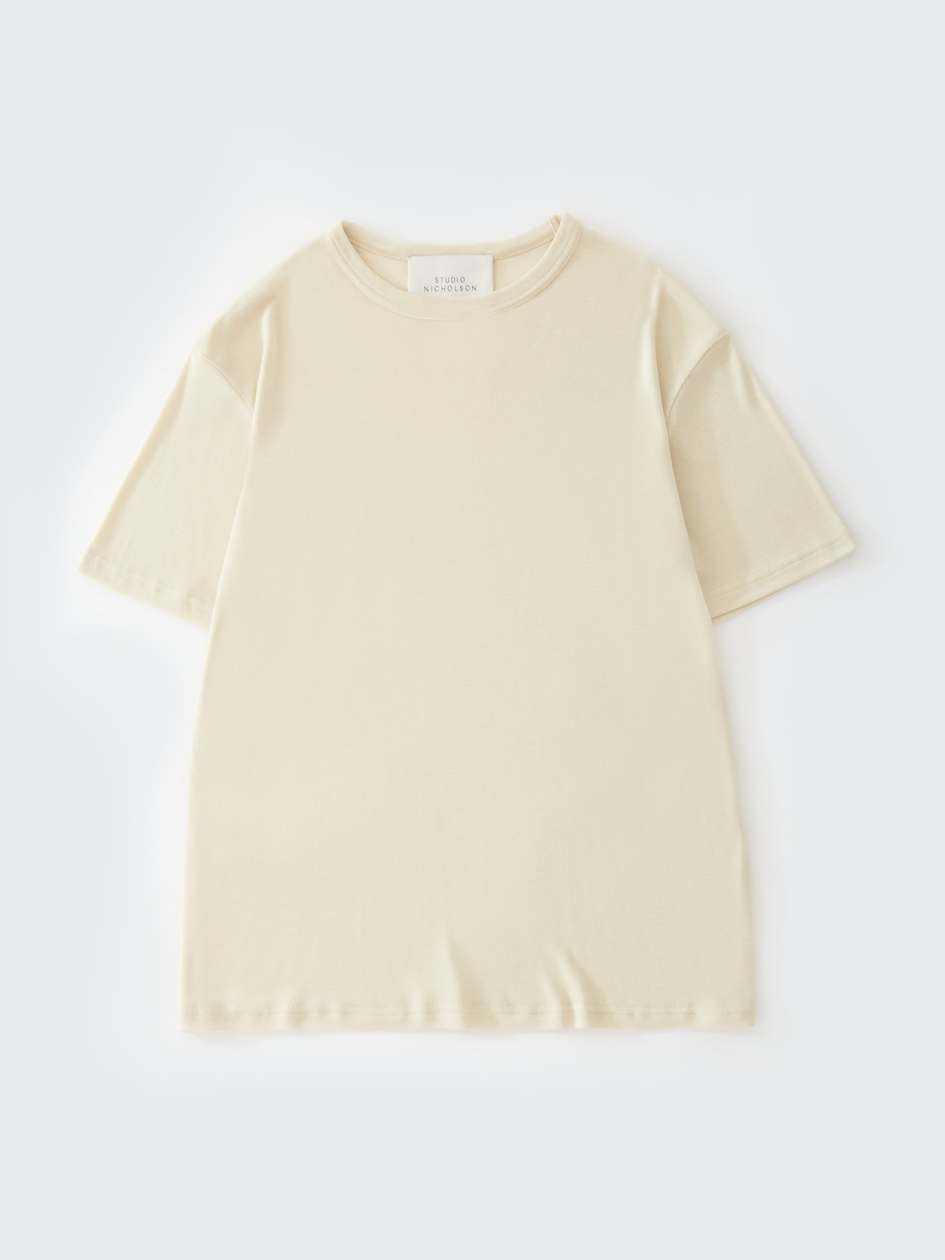 Studio Nicolson Rond T-Shirt Lyocell Rib Bamboo