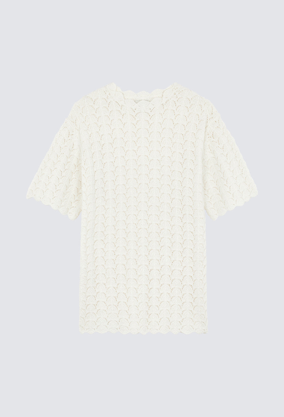 Loulou Studio Doni Crochet Dress White