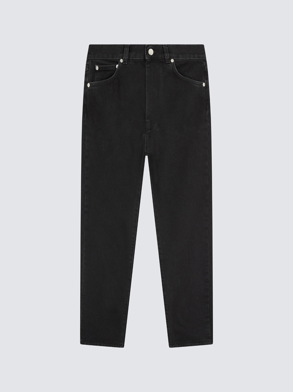 Loulou de Saison Wular Organic Denim Straight-leg Jeans Washed Grey