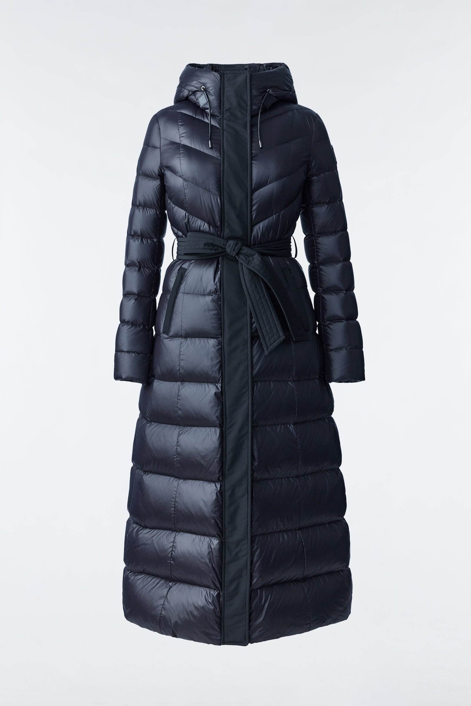 Mackage Calina Lustrous Light Down Maxi Coat Black