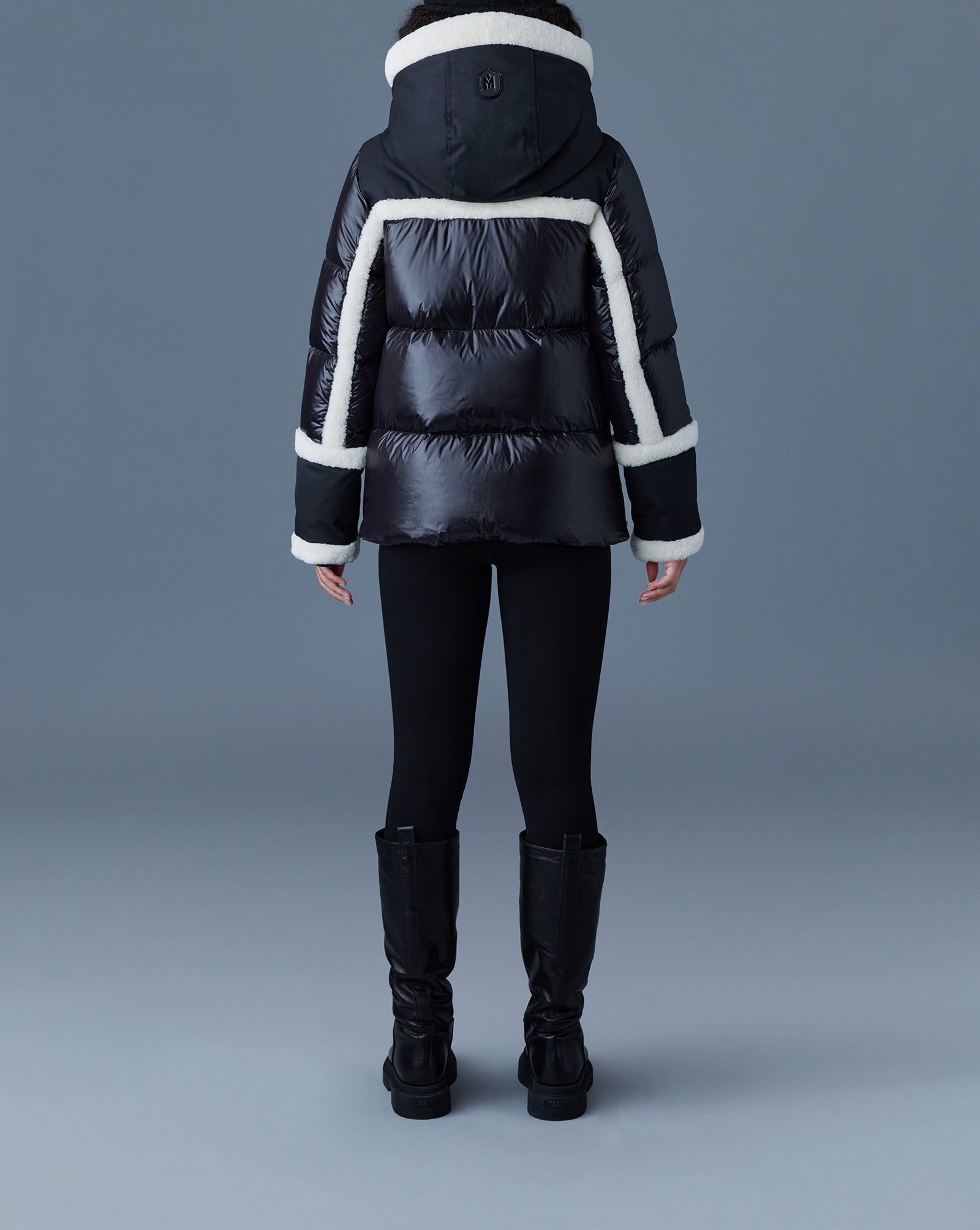 Mackage Cyrah Arctic Twill Down Jacket Black