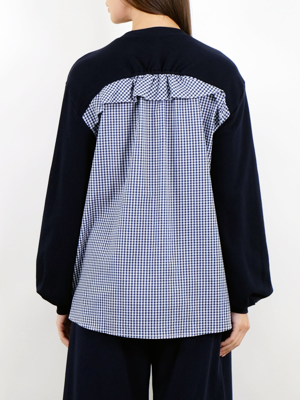 CLU Gingham Backed Pullover