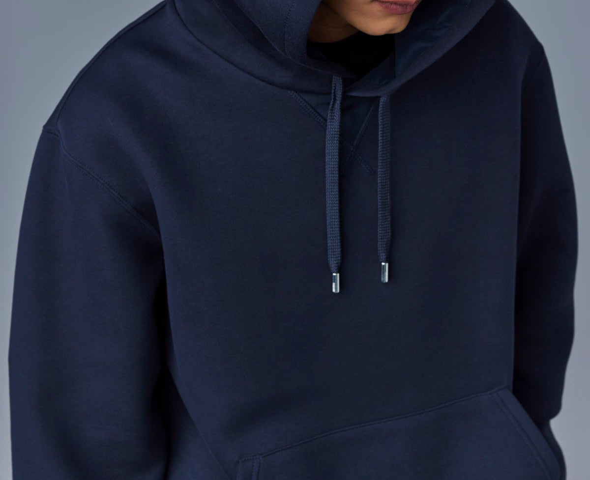 Mackage Krys Hoodie With Velvet Embroidery Navy