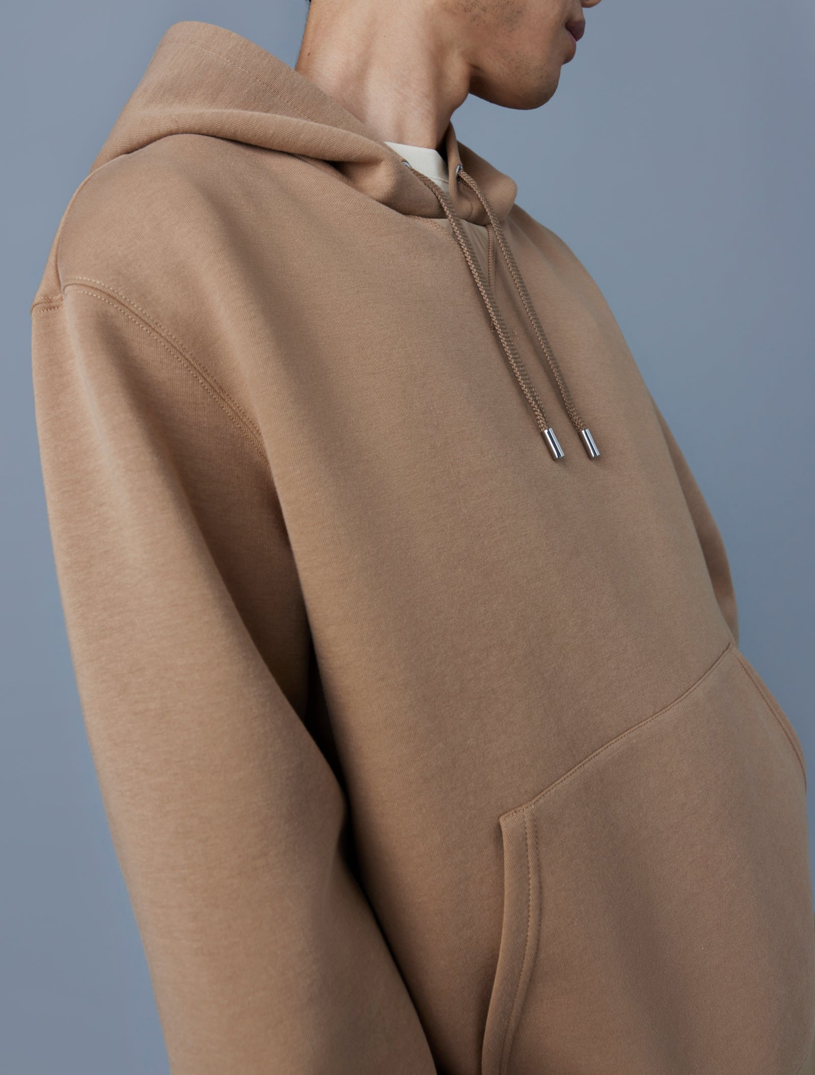 Mackage Krys Hoodie With Velvet Embroidery Camel