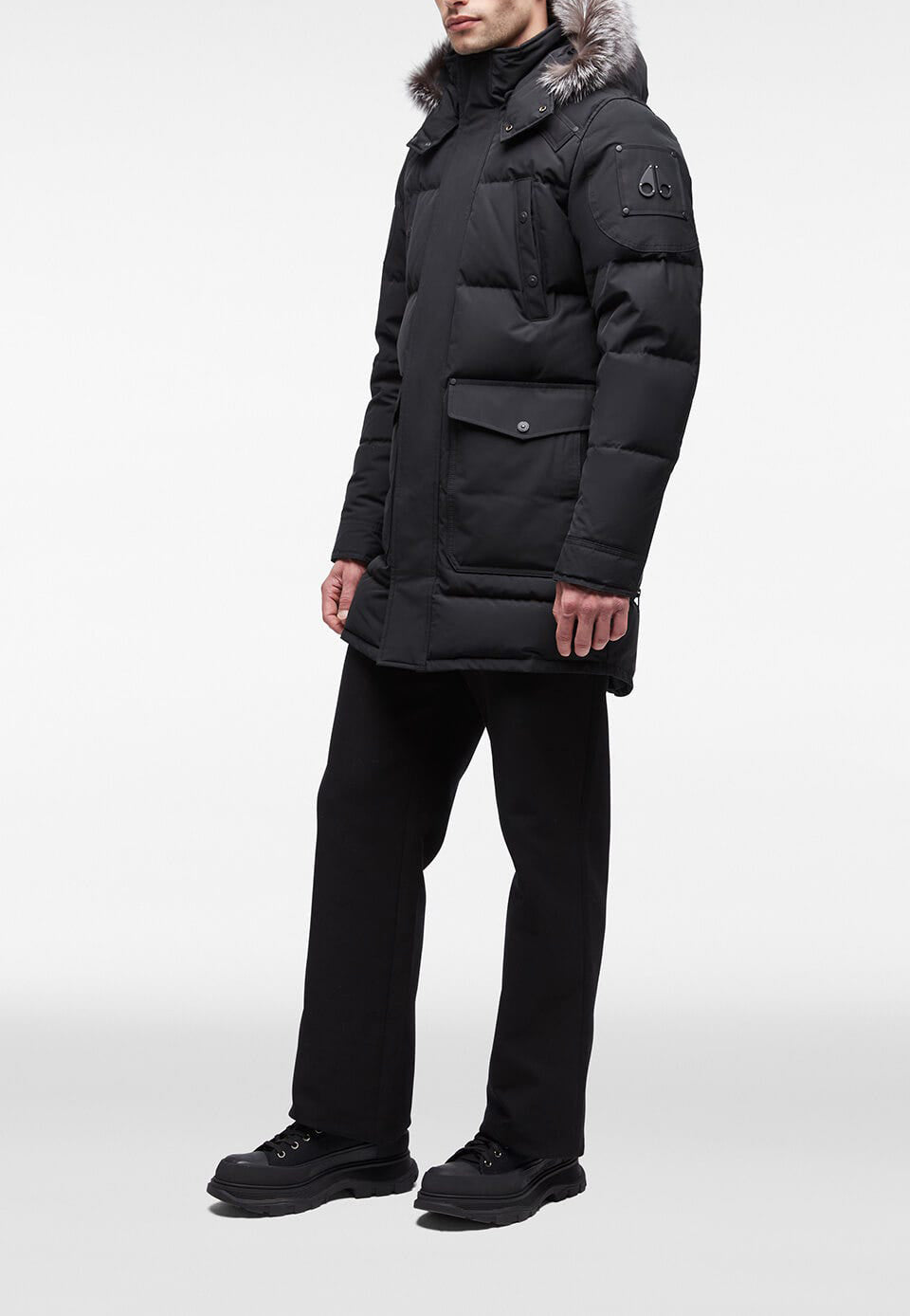 Moose Knuckles Men's Onyx Big Ridge Parka Black