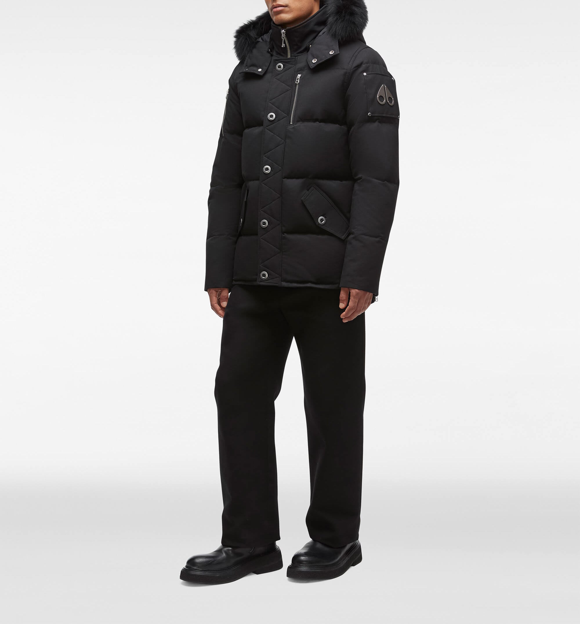 Moose Knuckles Men's 3Q Fur Parka Black