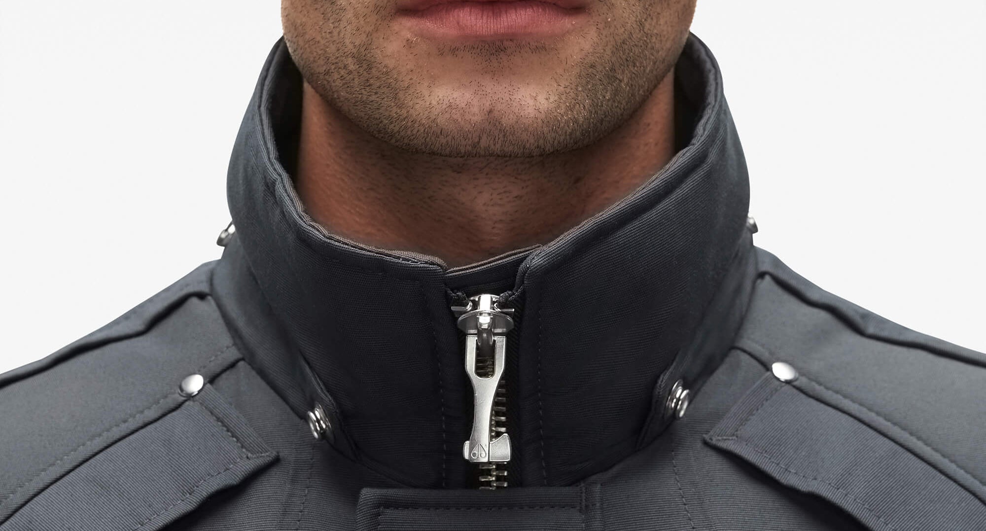 Moose Knuckles Men's Original Stirling Parka Fur Granite