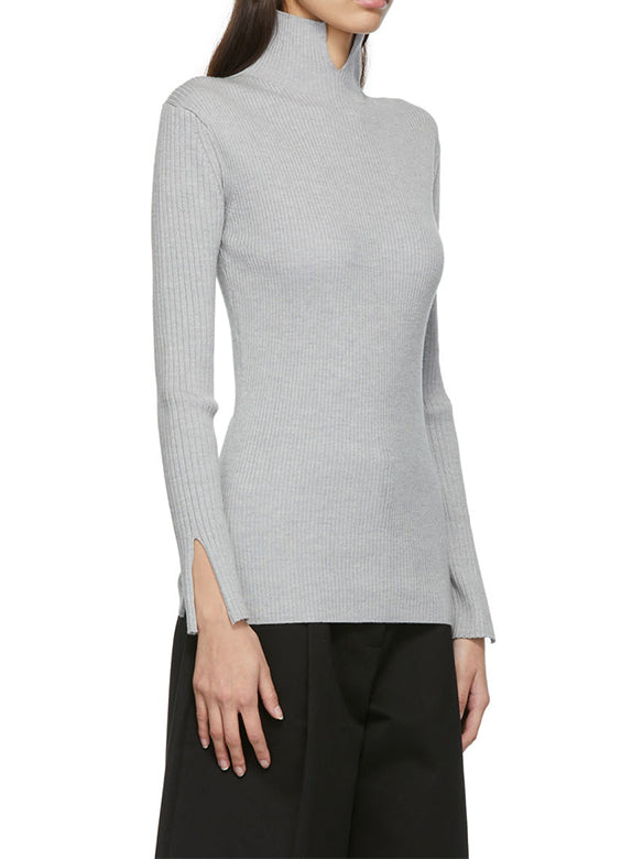 Studio Nicolson Erno Merino Rib Knitwear Light Grey