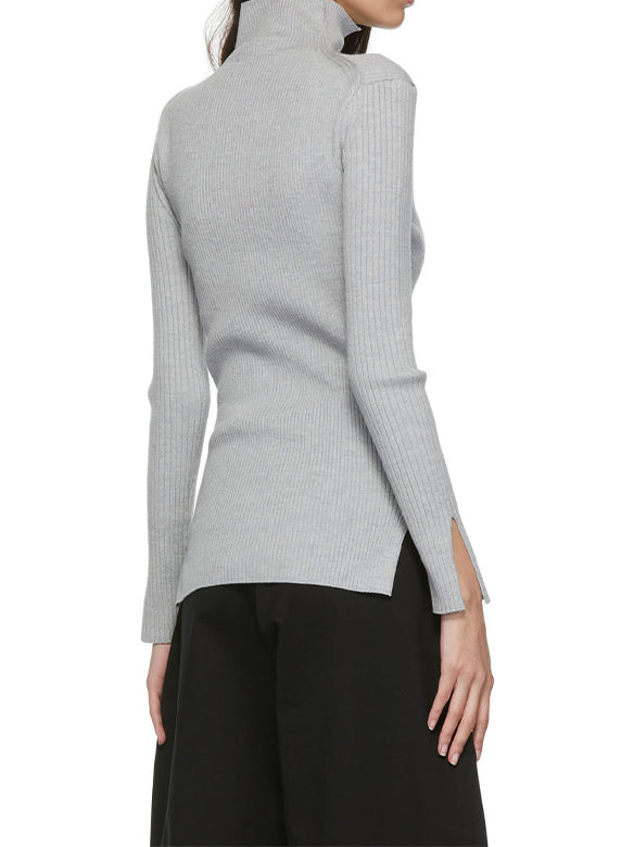 Studio Nicolson Erno Merino Rib Knitwear Light Grey