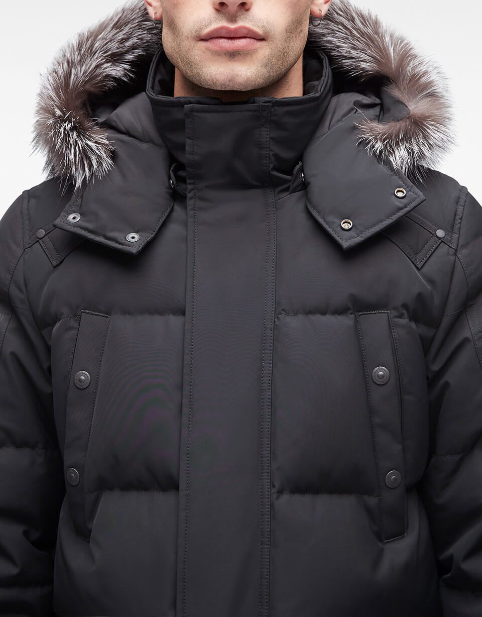 Moose Knuckles Men's Onyx Big Ridge Parka Black