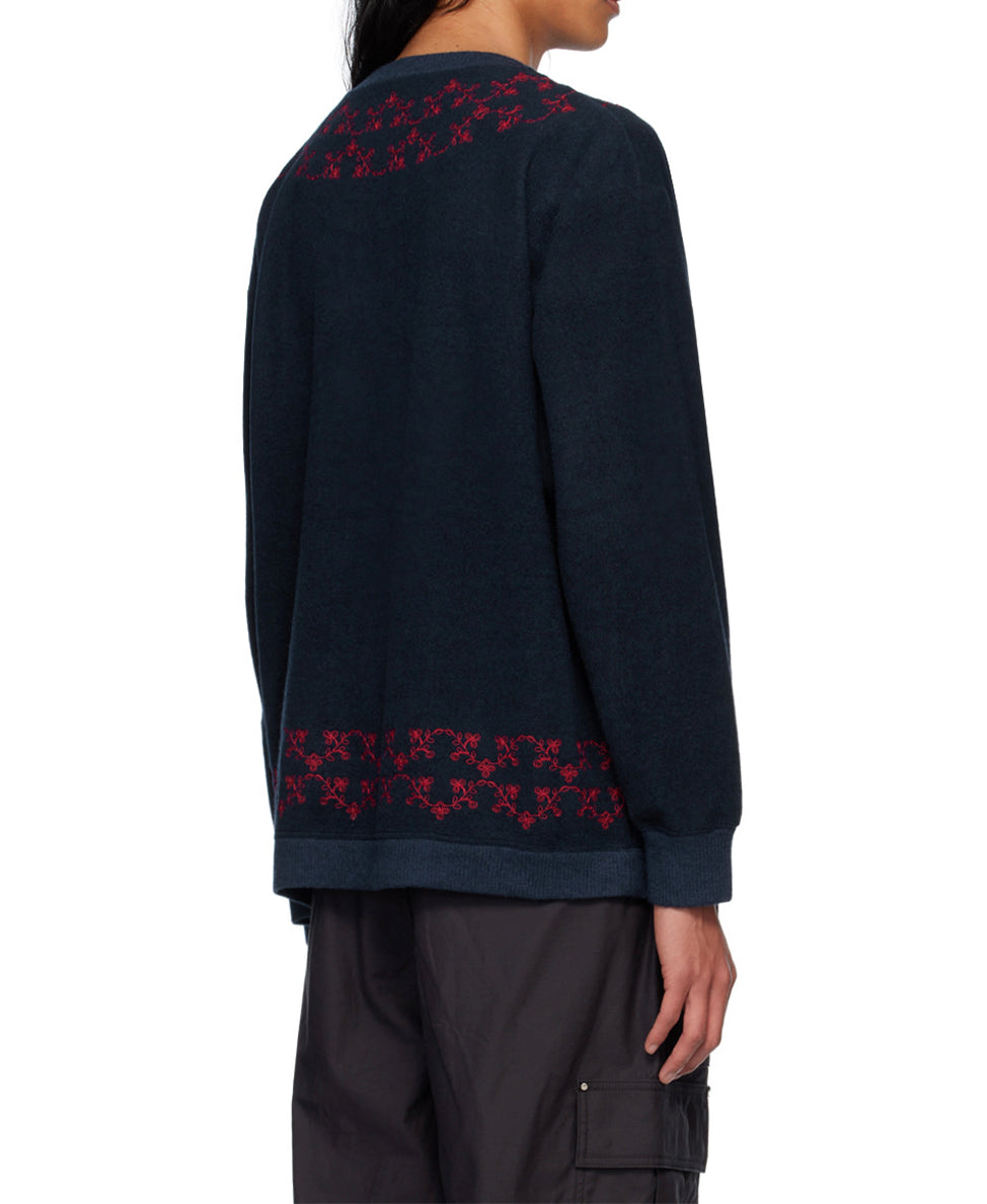White Mountaineering Embroidery Cardigan